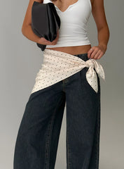 Wanna Be Mine Scarf Cream Polka