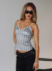 Clear Vision Top Grey Stripe