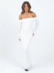 Maida Maxi Dress White