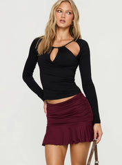 Celebrations Mini Skirt Wine