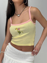 Gardens Of Summer Graphic Tank Yellow