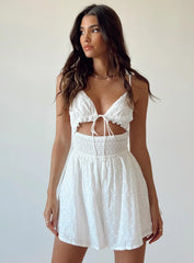 Theon Romper White