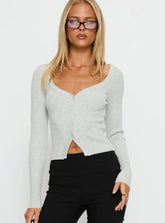 Sorenna Long Sleeve Top Grey