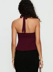 Attina Hardware Detail Top Plum