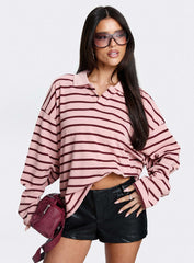 Rebels Jersey Burgundy Blush Stripe
