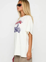 West Coast Style Oversized Tee White