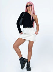 Edyn Mini Skirt White