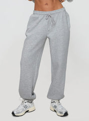 Dream Fleece Ankle Cuff Sweatpants Grey Marle