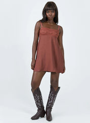 Laci Mini Dress Brown