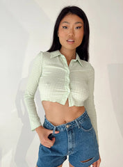 Anson Long Sleeve Top Green