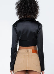 Rochelle Long Sleeve Top Black