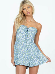 Julita Romper Blue Floral