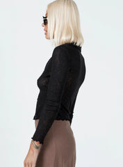 Travers Long Sleeve Top Black
