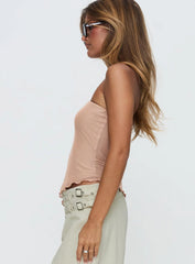 Paxon Asymmetrical Top Beige