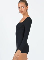Jolie Romper Black