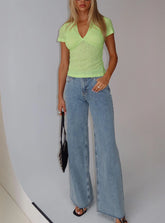 Darla Low Rise Straight Jean Vintage Blue Wash