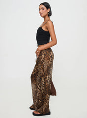 Fyre Wide Leg Pant Leopard