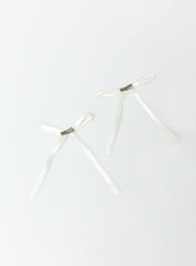 Dee Hair Bows White