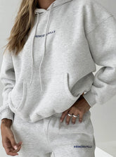 Princess Polly Hooded Sweatshirt Bubble Text Grey Marle Slate