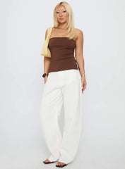 Strutter Strapless Top Chocolate
