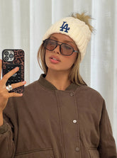 Los Angeles Dodgers Knit Beanie Cream