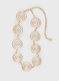 Hoston Spiral Chain Belt Gold