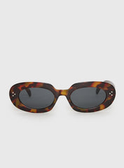 Best Shot Oval Sunglasses Tort Black