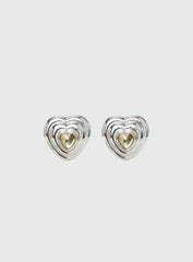 Missouri Stud Earrings Silver Butter