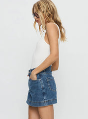 Gazelle Denim Skort Mid Wash Tall
