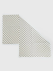 Nellie Scarf Cream Polka