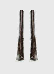 Good Judgement Knee High Boots Chocolate