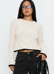 Keree Lightweight Knit Sweater Cream