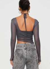 Marier Long Sleeve Top Slate