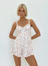 Thunderclouds Romper Pink Floral