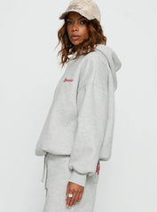 Princess Polly Stargirl Hoodie Grey Marle