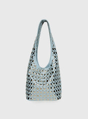 In The Crowd Shoulder Bag Blue / Silver