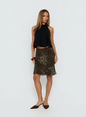 Anatola Midi Skirt Leopard
