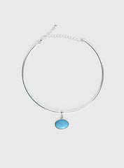 Vanita Necklace Silver Turquoise