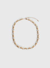 Annalie Linked Necklace Gold Silver