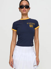 UCSD Goalie Baby Tee Navy