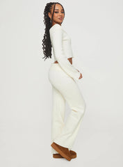 Try Me Knit Pants Cream