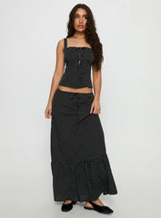 Modern Girl Top Black Polka