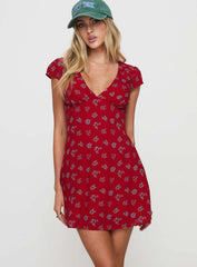 Cannelloni Mini Dress Red