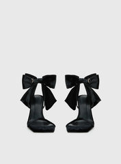 Billini Elesa Bow Detail Stiletto Heels Black