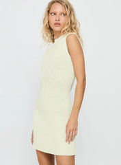 Kandy Knit Mini Dress Cream