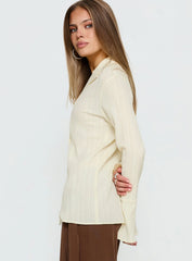 Beatris Long Sleeve Top Cream