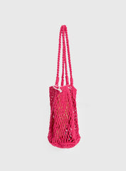 Deylin Woven Tote Bag Pink