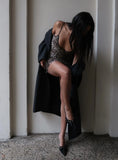 Night Shift Trench Coat Dark Grey