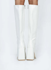 Montgomery Boots Matte White