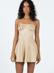 Lenette Mini Dress Beige